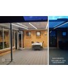 5m 10W/m waterdichte LED-strip (Type X-2) - 230V, IP67, 1300lm/m