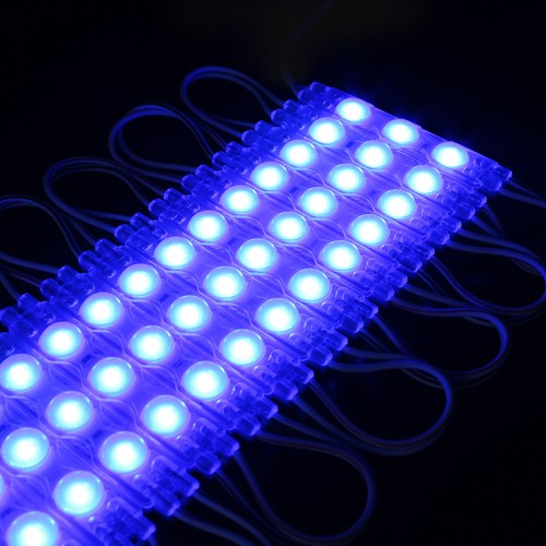 Waterdicht blauw LED-module - 1,1W per stuk, IP66, 12V, Perfect voor borden en speciale toepassingen