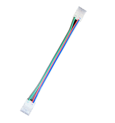 Verbindingsstuk met kabel voor LED-strip - 12mm, RGB COB, IP20, 5V-24V