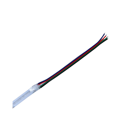 LED-strip connector voor losse draden - 12mm, RGB+CCT COB, IP20, 5V-24V