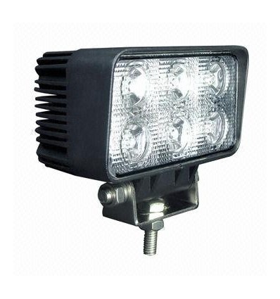 18W LED werklamp, 12V / 24V - Koud wit, auto, vrachtwagen, tractor, aanhanger, hulpverleningsvoertuigen