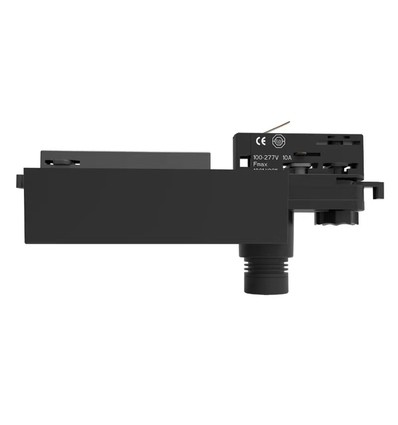 3W 3-fase LED noodverlichting voor spanningsrail - Zwart, 3 uur batterij