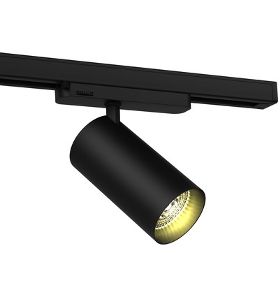 30W 3-fase RA90 spanningsrail spot - 100 lm/W, 36 graden, Zwart, Philips LED