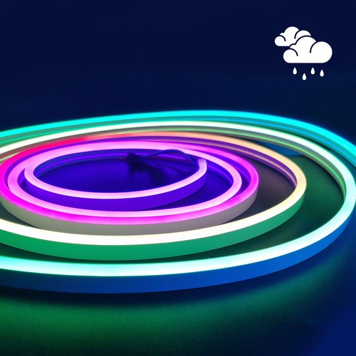 16W/m Waterdichte RGBIC Neon Flex strip - 20m, 96 LED per meter, 24V, 8x16, IP65