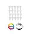20 stuks inbouwspot Inno88 - Inclusief 6W RA97 GU10, geborsteld aluminium, IP44, goedgekeurd voor isolatie