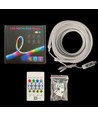 5m RGBIC Neon Flex complete set 7x14 neonflex - USB, Bluetooth app, afstandsbediening