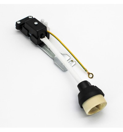 GU10-fitting, keramisch, met houder voor inbouwspot