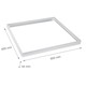 Frame voor 60x60 LED-paneel - Snel te monteren, plastic hoeken, zonder zichtbare schroeven, witte rand