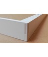Frame voor 60x60 LED-paneel - Snel te monteren, plastic hoeken, zonder zichtbare schroeven, witte rand