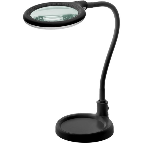 LED loeplamp met flexibele hals 6W - Zwart, bureaulamp, klem