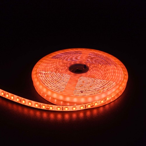 5m 10W/m Oranje LED-strip - 24V DC, IP65, 120 LEDs per meter