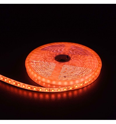 5m 10W/m Oranje LED-strip - 24V DC, IP65, 120 LEDs per meter