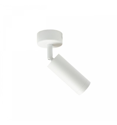 GU10 mini wand/plafondspot - Wit, opbouw, IP20, zonder lichtbron