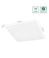 60x60 PHILIPS driver LED paneel, 40W - 138lm/W, IP20, 5 jaar garantie, witte rand