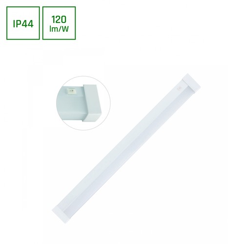 60cm 15W Aquatica LED-armatuur - IP44, vierkant, voor de badkamer of keuken