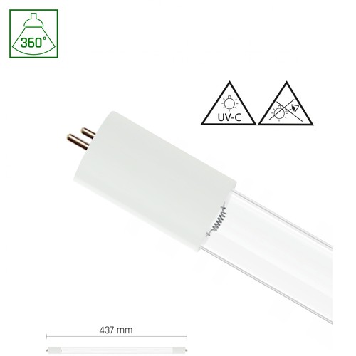 Fluorescerende buis 15W TUV UVC - Spectrum