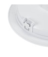 12W Ø17cm 2-in-1 inbouw / opbouw paneel - 125lm/W, 3000K, rond, witte rand