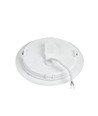 12W Ø17cm 2-in-1 inbouw / opbouw paneel - 125lm/W, 3000K, rond, witte rand