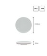 18W LED plafondlamp met sensor - Ø22cm, witte rand, ingebouwde bewegingssensor