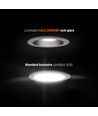 Fiale Comfort inbouwspot - Aluminium, zonder lichtbron, IP20, witte rand