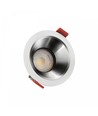 FIALE COMFORT inbouwspot - Voor GU10, aluminium, witte ring, zonder lichtbron