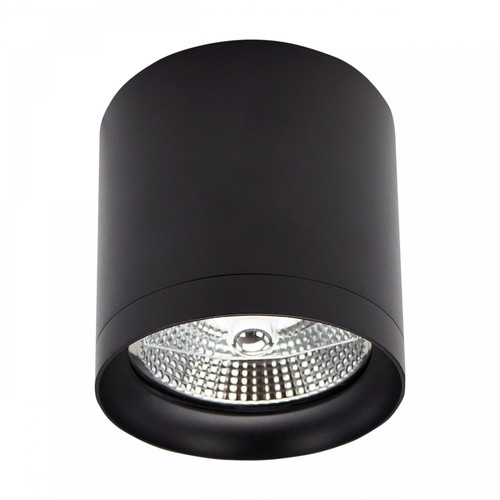 Plafondlamp voor AR111 GU10 - Zwart, Ø11,8cm, 11cm hoog, aluminium, zonder lichtbron