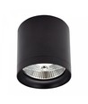 Plafondlamp voor AR111 GU10 - Zwart, Ø11,8cm, 11cm hoog, aluminium, zonder lichtbron