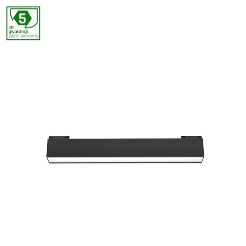 12W System Line S lineaire module, 24V - 33,7cm, RA90, 3000K, Osram LED, IP20, zwarte behuizing