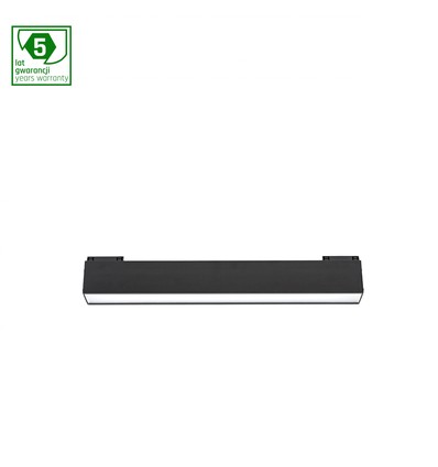 12W System Line S lineaire module, 24V - 33,7cm, RA90, 3000K, Osram LED, IP20, zwarte behuizing