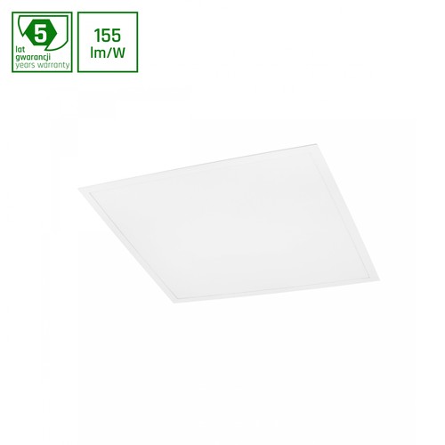 60x60 LED paneel, 26W - 155lm/W, RA90, 3000K, 5 jaar garantie, witte rand