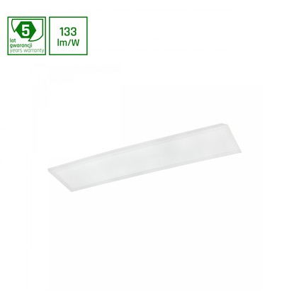 30x120cm LED paneel, 40W - 133lm/W, 5300lm, 4000K, witte rand, 5 jaar garantie
