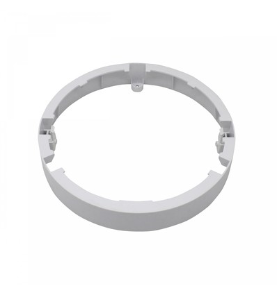 Wit opbouwframe voor LED paneel - Ø22cm, hoogte 3,6cm, aluminium/kunststof