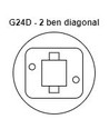 G24D 9W LED-lamp - Direct/Ballast compatibel, 180°, vervangt 26W