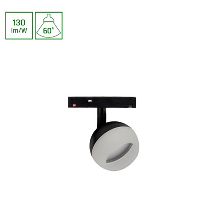 10W SYSTEM SHIFT BASIC GLOBE RING - 48V, 1300lm, 60°, 3000K, railspot voor 48V systeem