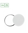 40W LED plafondlamp met sensor - Ø48,5cm, 133lm/W, IP54, zwart/witte rand, warm wit