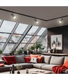 MADARA SCANDI 3-fase spanningsrail spot voor GU10 - Zwart, aluminium, zonder lichtbron, 3F4W