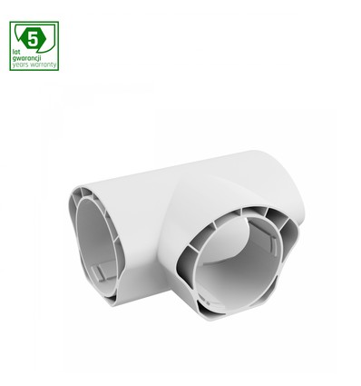 Limea Vario T-connector voor waterdichte armaturen - Wit, 5 jaar garantie, 120x60x70 mm