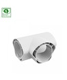 Limea Vario T-connector voor waterdichte armaturen - Wit, 5 jaar garantie, 120x60x70 mm