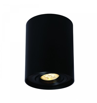 Chloe GU10 opbouwspot - Zwart, aluminium, Ø9,4cm, IP20, zonder lichtbron
