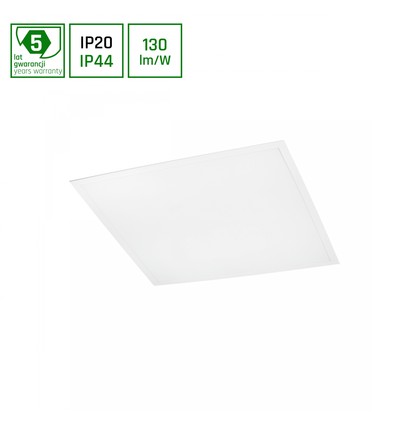 60x60 PHILIPS driver LED paneel, 40W - 130lm/W, IP44, 5 jaar garantie, 3000K