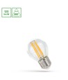 E27 5,5W LED kogellamp - P45, 660lm, helder glas, warm wit