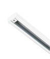 LEDlife 1 meter rail voor railspots - Wit, 1-fase, 1F3W, compleet met aansluiting en eindkap