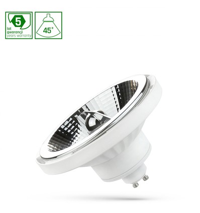 GU10 12W witte LED spot - AR111, 45°