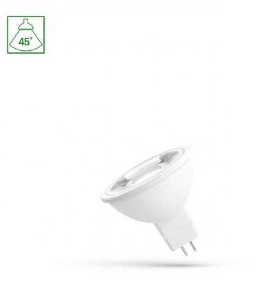 GU5.3 / MR16 4W LED lamp, 12V - 3000K, 45 graden, 380lm