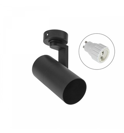 Wand-/plafondspot GU10 - Zwart, zonder lichtbron