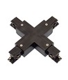 X-connector voor 3-fase rails - Zwart, Spectrum