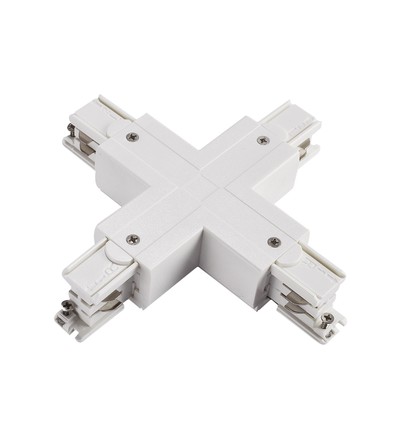 X-connector voor 3-fase rails - Wit, Spectrum