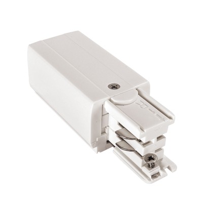 Aansluiting voor 3-fase rails - Rechts, Wit, Spectrum