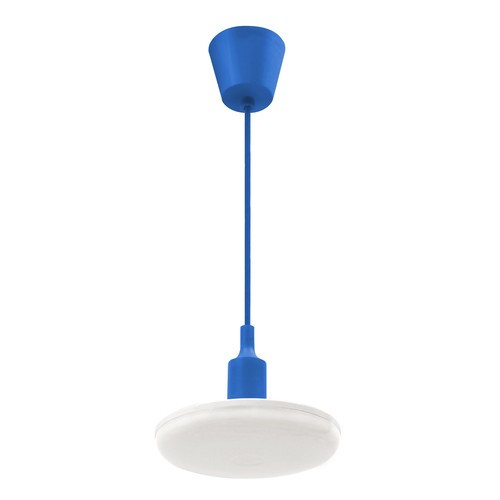18W ALBENE ECO LED lamp - 1400lm, IP20, warm wit, wit met blauw snoer