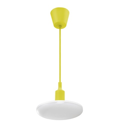 18W Albene Eco LED pendel, Geel - 1400lm, 3000K, warm wit, decoratieve plafondlamp